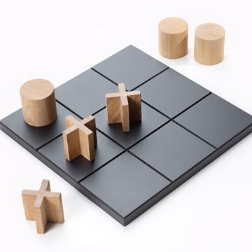 Παιχνίδι - Μαύρο-τα τεμάχια του παιχνιδιού σε δρυ λαδωμένη λευκή - A2