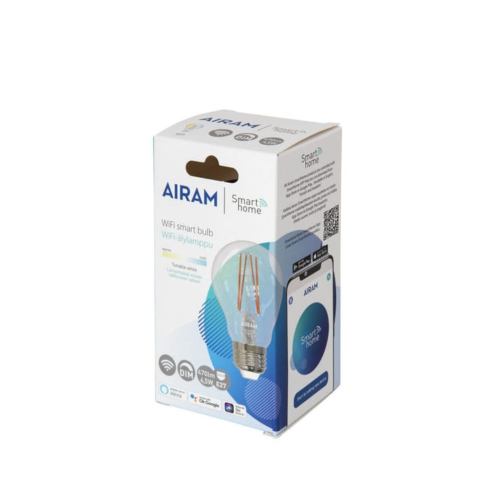 Λάμπα Airam Smarta Hem Filament LED-κανονική πηγή φωτός - Διάφανο e27-5w - Airam