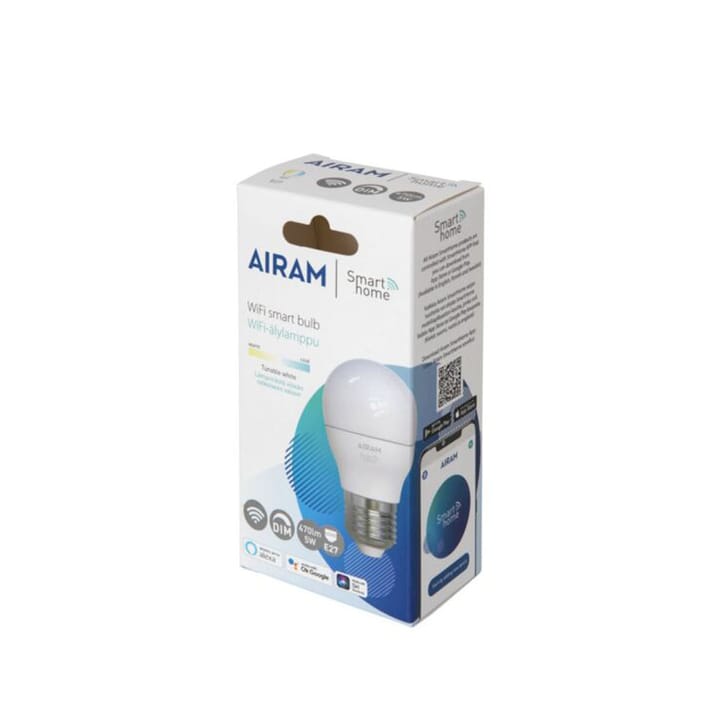 Λάμπα LED Airam Smarta Hem κλωτσιάς, Λευκό e27-5w Airam