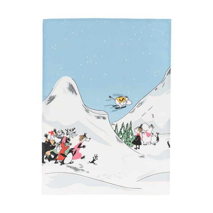 Moomin πετσέτα κουζίνας Ski jumping - 50x70 cm - Arabia