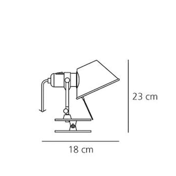 Επιτοίχιο φωτιστικό, Tolomeo, με κλιπ - Αλουμίνιο, LED - Artemide