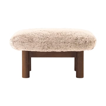 Υποπόδιο Brasilia - Dark oak-Nature sheepskin curly - Audo Copenhagen