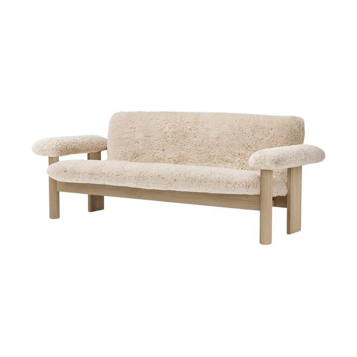 Διθέσιος καναπές, Brasilia - Natural oak-Nature sheepskin curly - Audo Copenhagen