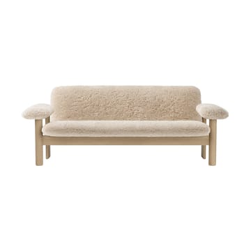 Διθέσιος καναπές, Brasilia - Natural oak-Nature sheepskin curly - Audo Copenhagen