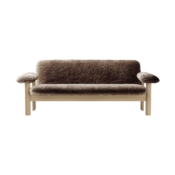 Διθέσιος καναπές, Brasilia - Natural oak-Sahara sheepskin curly - Audo Copenhagen