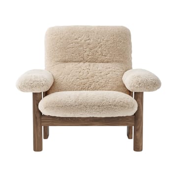 Πολυθρόνα Brasilia - Walnut-Nature sheepskin curly - Audo Copenhagen