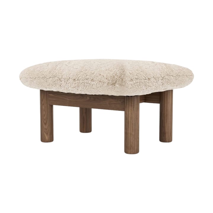 Υποπόδιο Brasilia - Walnut-Nature sheepskin curly - Audo Copenhagen