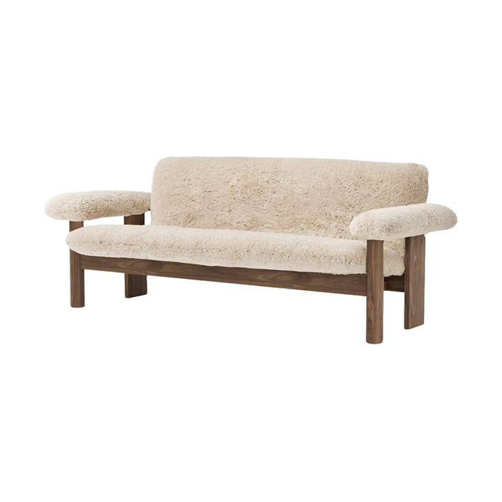 Διθέσιος καναπές, Brasilia - Walnut-Nature sheepskin curly - Audo Copenhagen