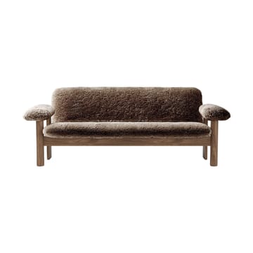 Διθέσιος καναπές, Brasilia - Walnut-Sahara sheepskin curly - Audo Copenhagen