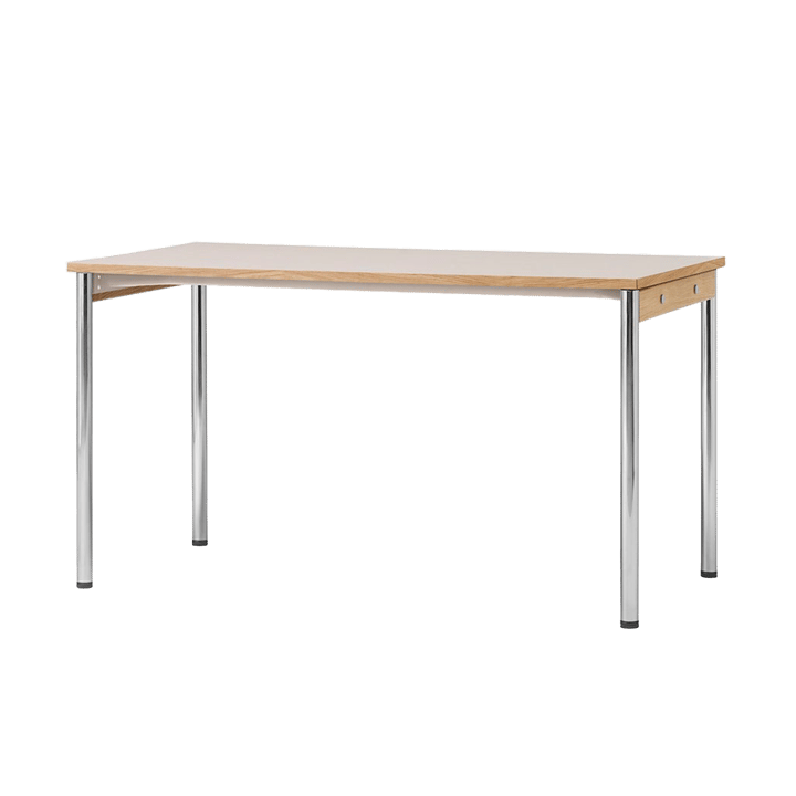 Co Table τραπέζι συνεδριάσεων 140x70cm - Chrome-laminate creme - Audo Copenhagen