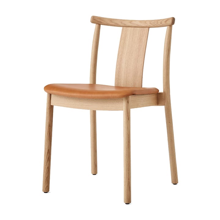Merkur καρέκλα με μαξιλάρι - Oak- Dakar 0250 cognac - Audo Copenhagen