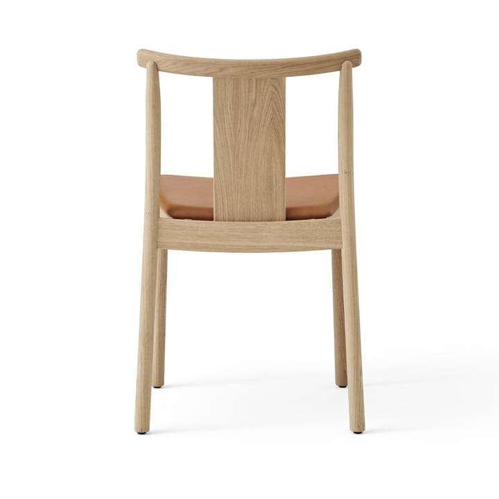 Merkur καρέκλα με μαξιλάρι, Oak- Dakar 0250 cognac Audo Copenhagen