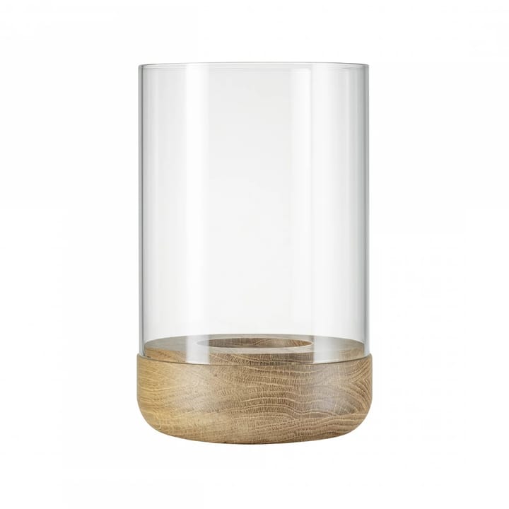 Lanto lantern φανός M Ø12 εκ - Transparent-oak - blomus