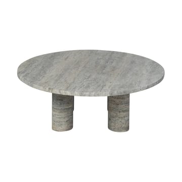 Τραπεζάκι σαλονιού Volos L Ø75 cm - Silver Travertine - blomus