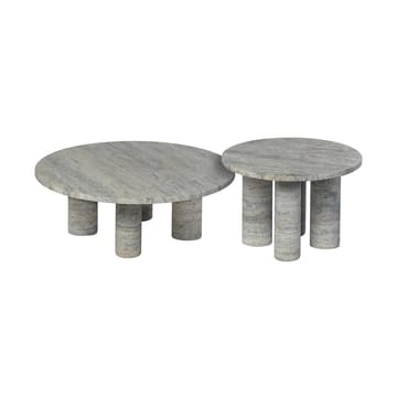 Πλαϊνό τραπεζάκι Volos S 52 cm - Silver Travertine - blomus