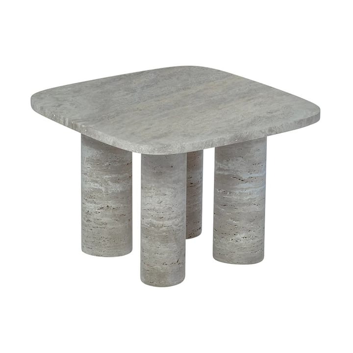 Πλαϊνό τραπεζάκι Volos S 52x52 cm - Silver Travertine - Blomus