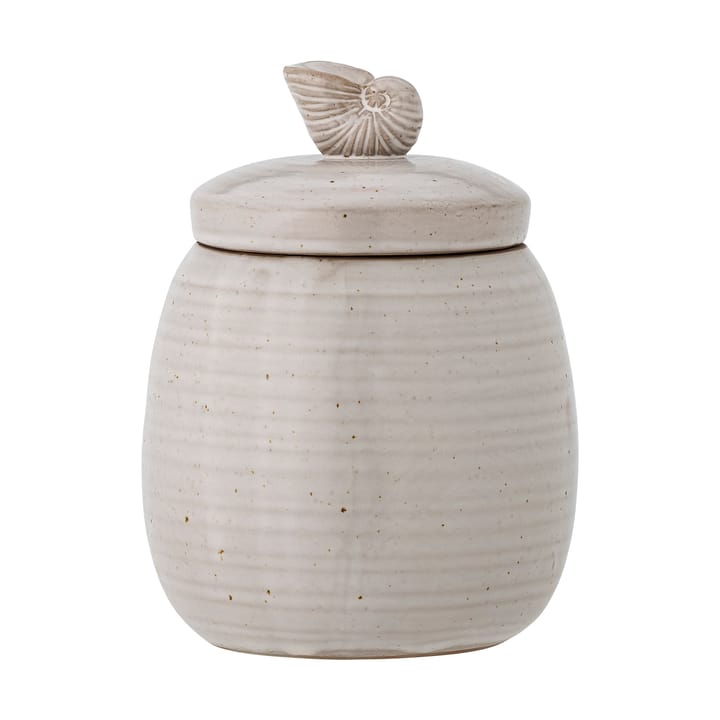 Mahlet βάζο με καπάκι Ø11x14 cm - Natural stoneware - Bloomingville