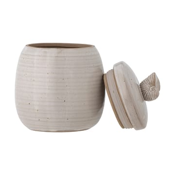 Mahlet βάζο με καπάκι Ø11x14 cm - Natural stoneware - Bloomingville