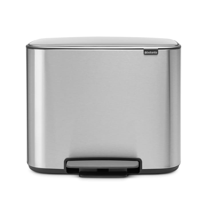 Bo κάδος με πεντάλ 11+23 l - mineral steel FFP - Brabantia