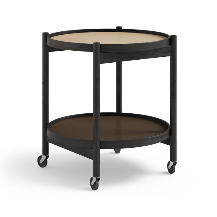 Τραπέζι με ροδάκια Bølling Tray Table model 50  - Earth-μαύρη λακαρισμένη βάση δρυός - Brdr. Krüger