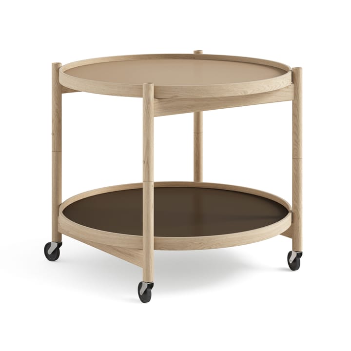 Τραπέζι με ροδάκια Bølling Tray Table model 60  - Earth-ακατέργαστο τραπέζι δρυός - Brdr. Krüger