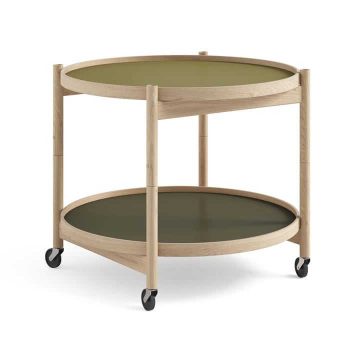 Τραπέζι με ροδάκια Bølling Tray Table model 60  - Leaf-ακατέργαστο τραπέζι δρυός - Brdr. Krüger