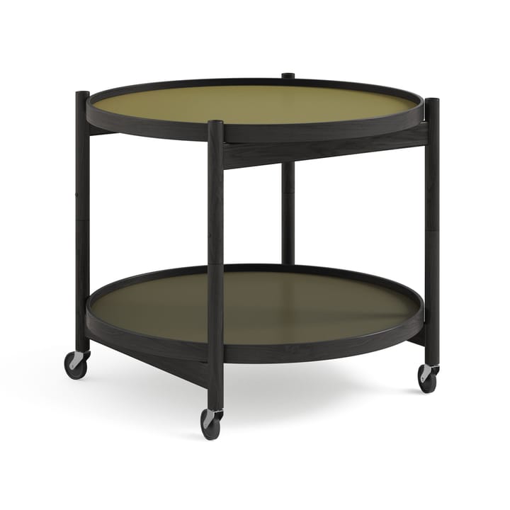 Τραπέζι με ροδάκια Bølling Tray Table model 60  - Leaf-μαύρη λακαρισμένη βάση δρυός - Brdr. Krüger