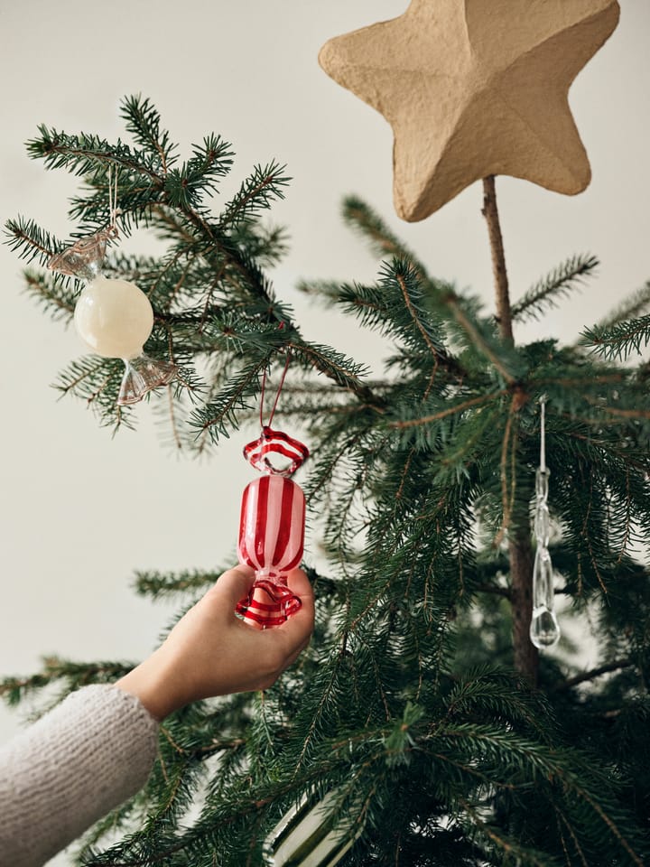 Candy Christmas tree Κρεμαστό φωτιστικό, glass 2 τεμάχια - Σκονισμένο ροζ - Broste Copenhagen