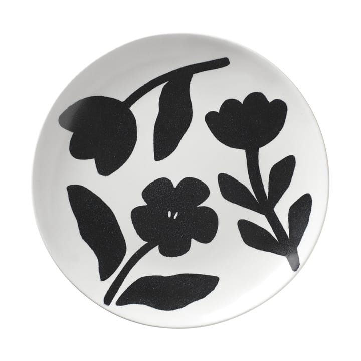 Πιάτο Flora Ø26 cm - Black-off white - Broste Copenhagen