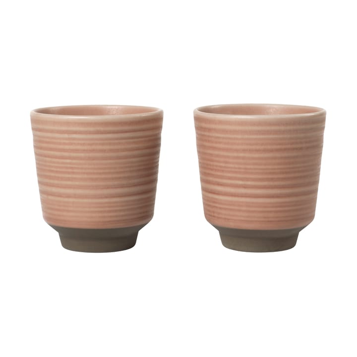 Miko κούπα 15 cl 2-pack - Dusty pink - Broste Copenhagen