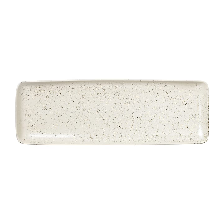 Nordic Vanilla ορθογώνιο πιατάκι 12,5x35 cm - Κρεμ με κόκκους - Broste Copenhagen