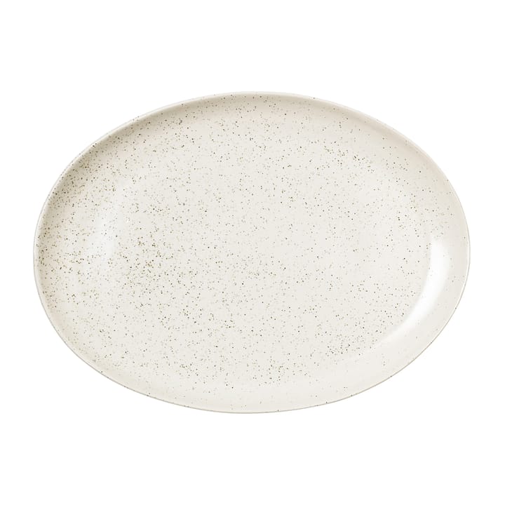 Nordic Vanilla πιατάκι οβάλ 35,5 cm - Κρεμ με κόκκους - Broste Copenhagen