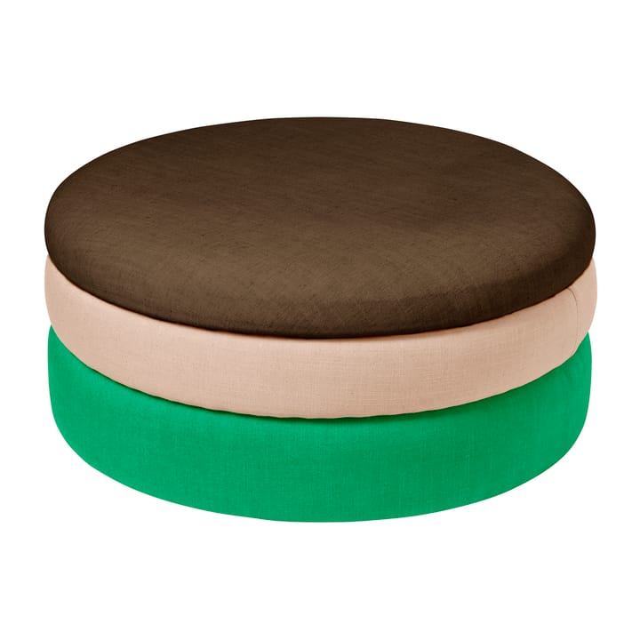 Πουφ Pond 30 cm - Emerald green-rose-coffee - Broste Copenhagen