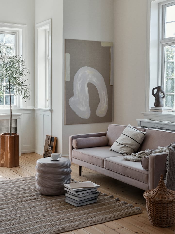 Κάλυμμα μαξιλαριού Sigrid 50x50 cm - Light beige-black - Broste Copenhagen