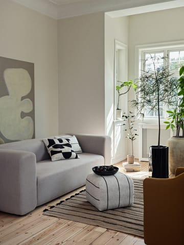 Πουφ Sigrid 50x50 cm - Light beige-black - Broste Copenhagen