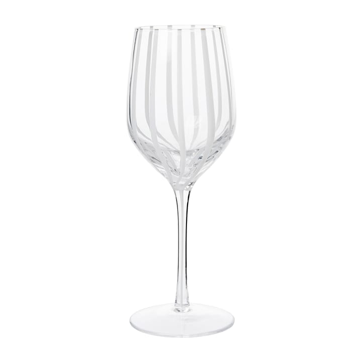 Stripe ποτήρι για λευκό κρασί 35 cl - Clear-white stripes - Broste Copenhagen