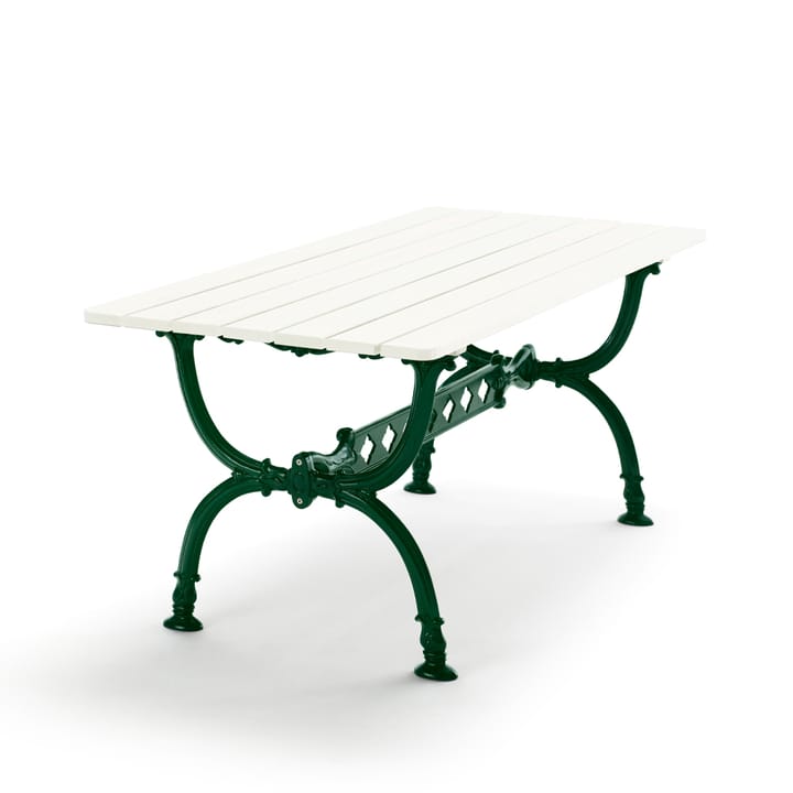 Byarum τραπέζι 142x72 εκ. - Λευκό λουστραρισμένο πεύκο, πράσινη βάση - Byarums bruk