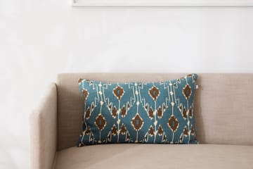 Ikat Goa μαξιλαροθήκη 60x40 cm - Μπλε του παραδείσου-τοπ - Chhatwal & Jonsson