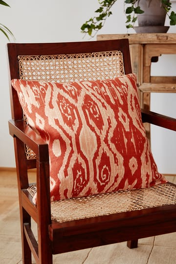 Ikat Madras καλύμματα μαξιλαριών 50x50 cm - Βερυκοκί πορτοκαλί-τριανταφυλλί - Chhatwal & Jonsson