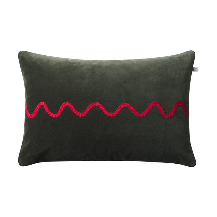 Θήκη μαξιλαριού Natu 40x60 cm - Forest green-red - Chhatwal & Jonsson