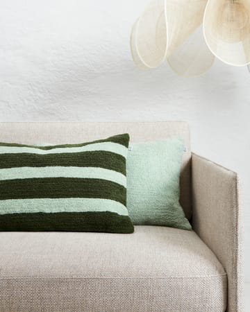 Μαξιλαροθήκη Stripe linen boucle 40x60 cm - Cactus green-aqua - Chhatwal & Jonsson