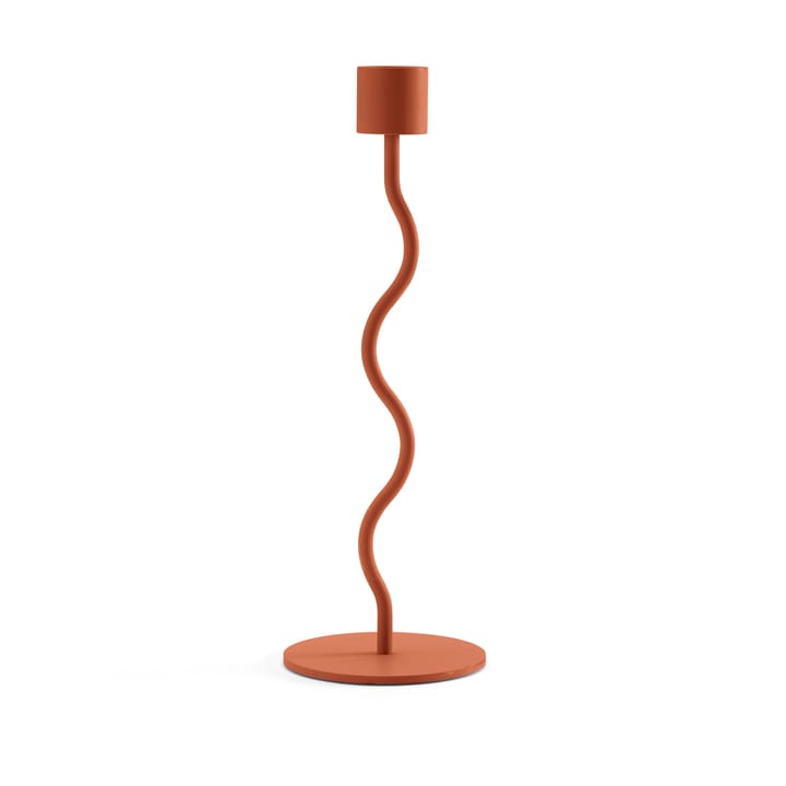 Curved κηροπήγιο 23 εκ - Brick red - Cooee Design