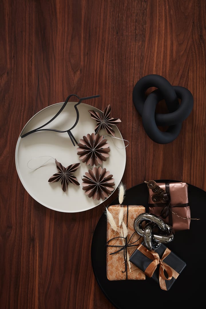 Knot Table μεγάλο διακοσμητικό - μαύρο - Cooee Design