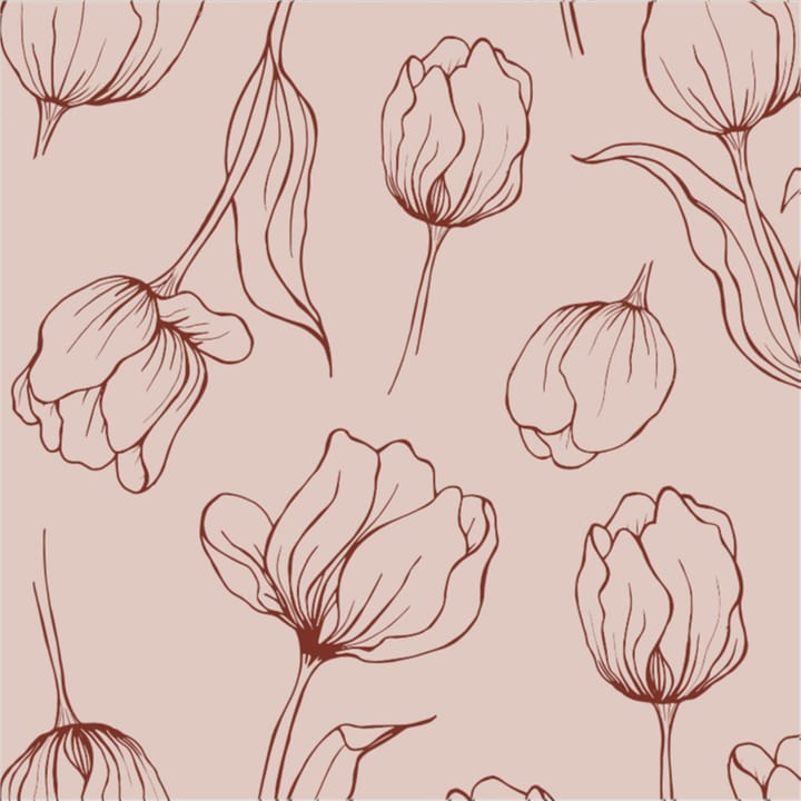 Tulipa πετσέτες 33x33 cm - Ρουζ - Cooee Design