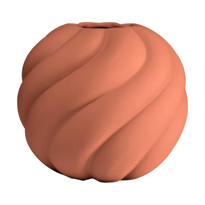 Twist ball βάζο 20 cm - Brick red - Cooee Design