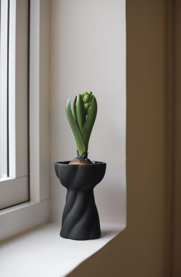 Βάζο Twist bulb 12,8 cm - Black - Cooee Design