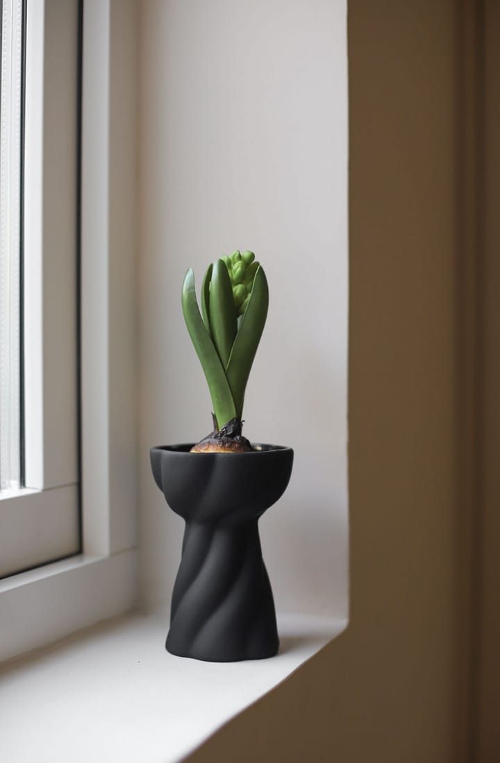 Βάζο Twist bulb 12,8 cm, Black Cooee Design