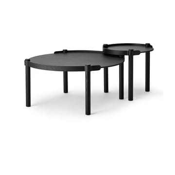 Woody τραπέζι Ø45 εκατοστά - Black stained oak - Cooee Design