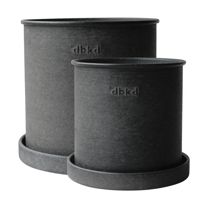 Γλάστρα Plant pot μικ�ρή 2-pack - Black - DBKD