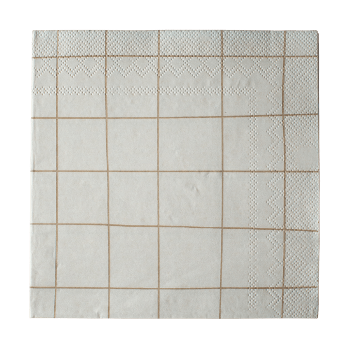 Square χαρτοπετσέτα 33x33 cm 20 τεμαχίων - Creme - DBKD